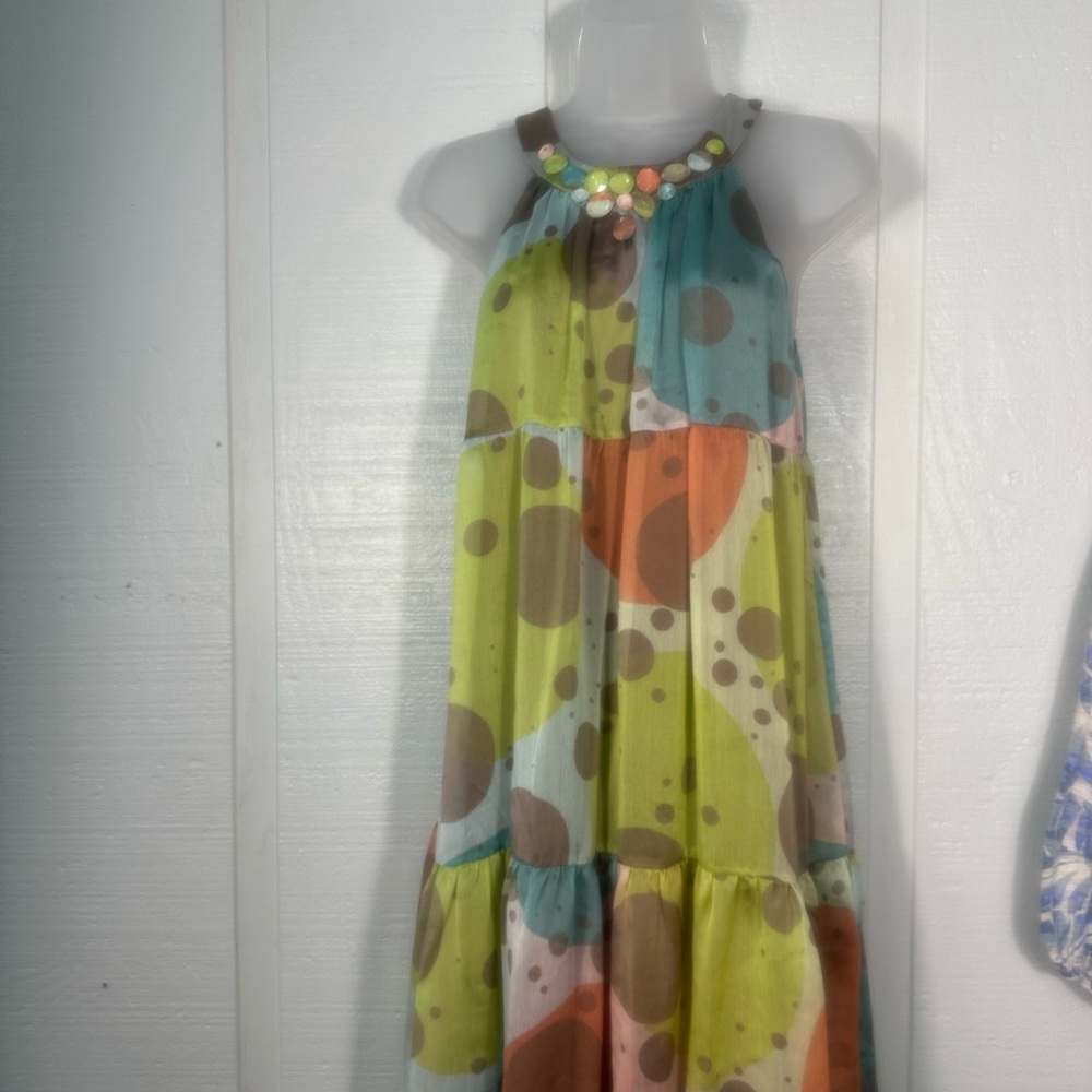 Expo Sleeveless Multicolored Dress Size 10 EUC - Picture 2 of 5
